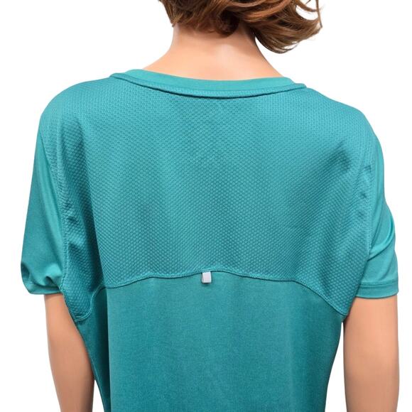 L.L. Bean Athletic Activewear Top T-shirt Size XL Teal Stretch 504123 Unisex - Picture 12 of 14
